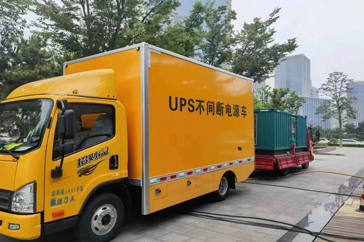 琼山发电机租赁施工现场